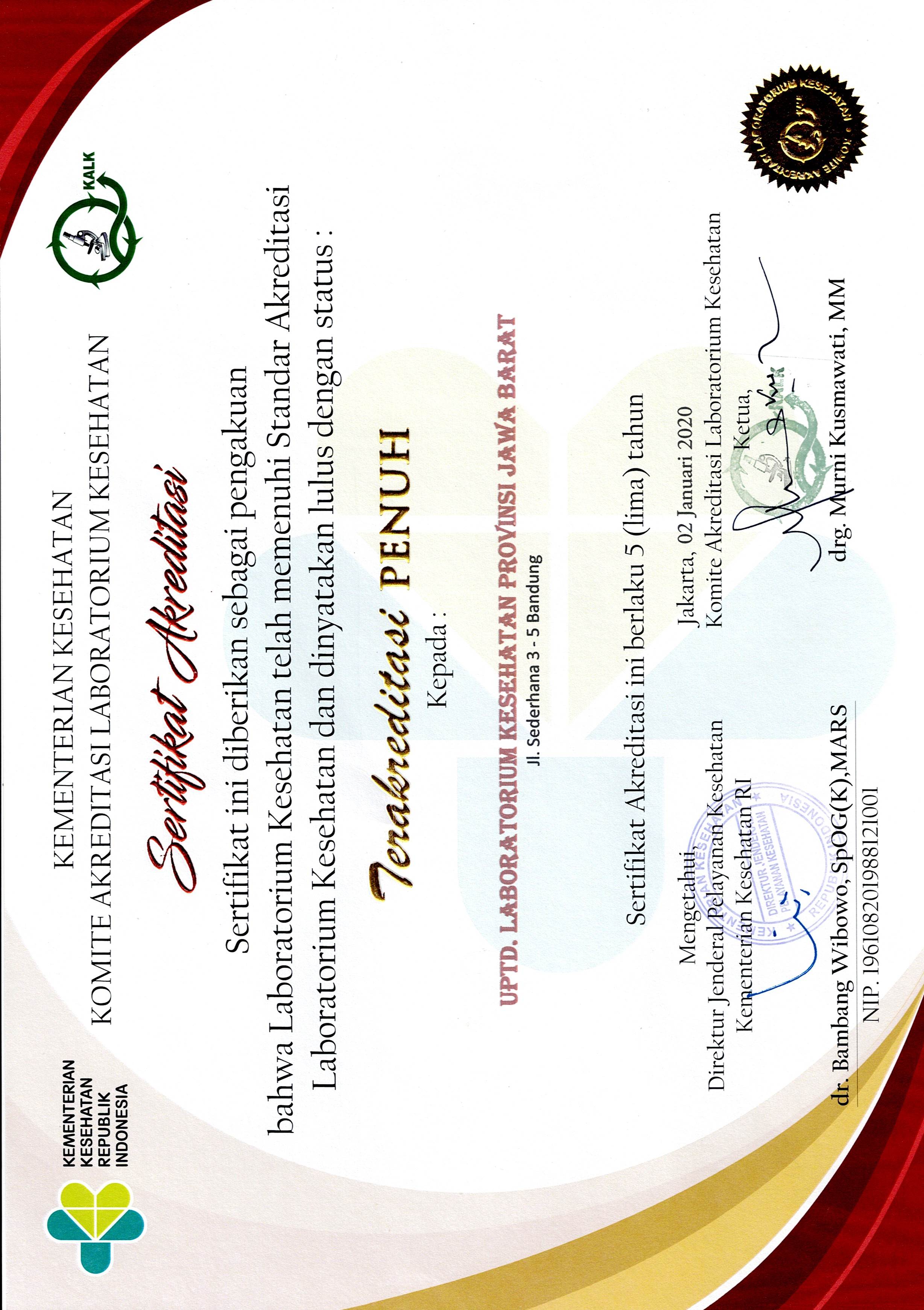 Akreditasi Laboratorium Kesehatan