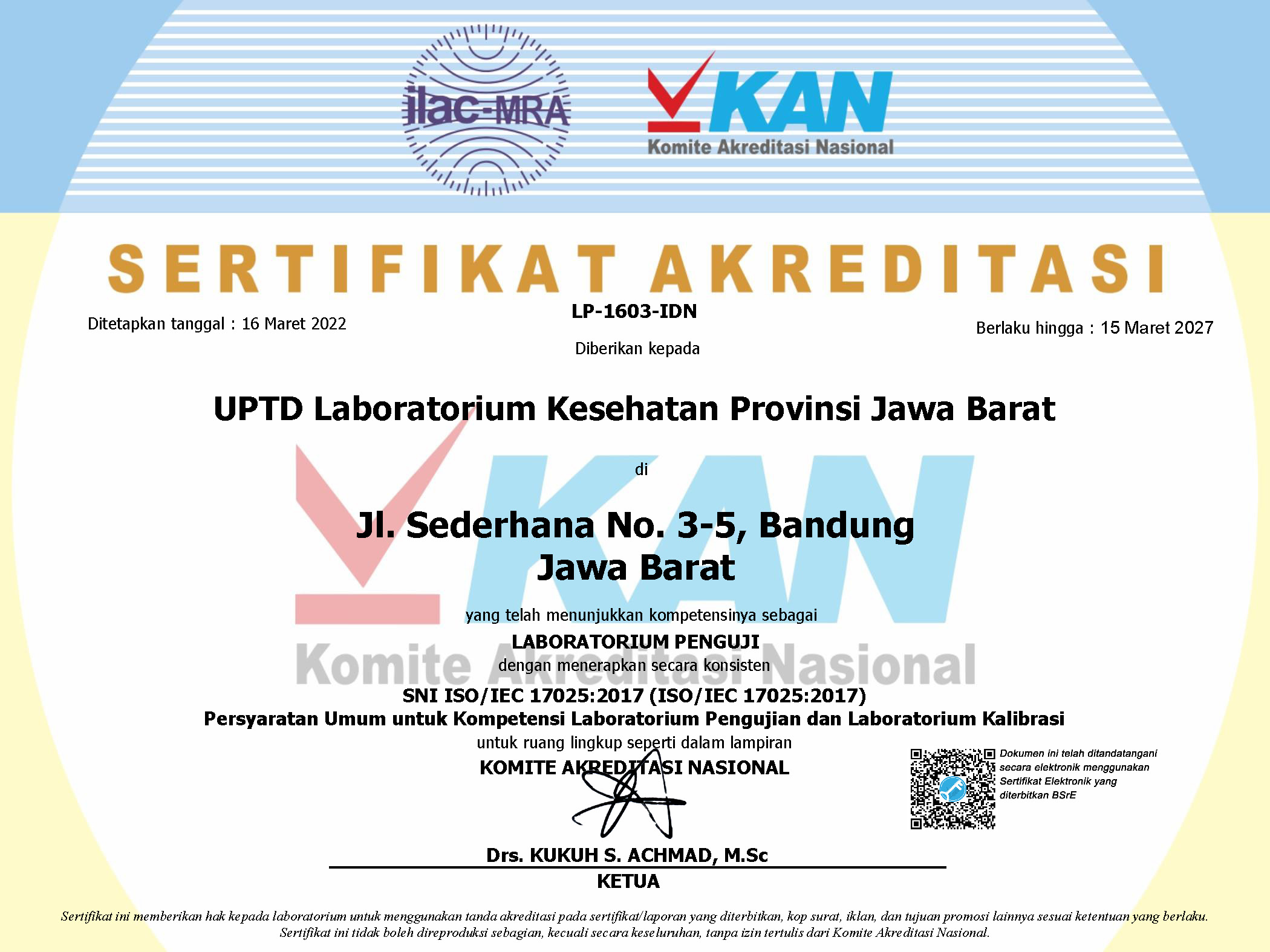 Akreditasi Laboratorium Pengujian dan Kalibrasi